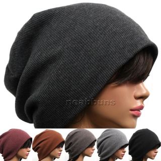 UNISEX Chic Baggy Oversized BEANIE slouchy Cap Hat SIMM