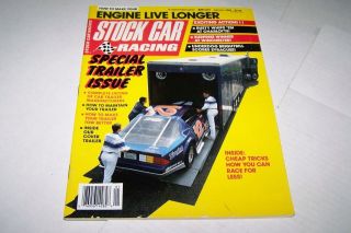   1989 STOCK CAR RACING vintage car magazine TRAILER ISSUE   CHARLOTTE