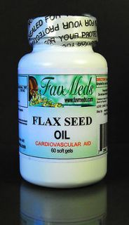 Flax seed Oil 1000 mg , cholesterol, joints, prostrate aid   60 soft 