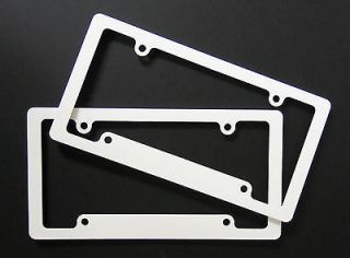 white license plate frame in License Plate Frames
