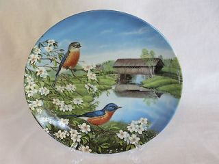   China Co. Collector’s Plate Bluebirds In Spring by Sam Timm