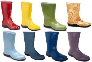 Sloggers Womens Tall WATERPROOF Garden Rain Boots in 8 Colors, Sizes 