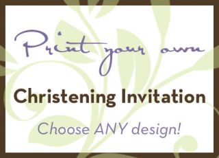 Custom Photo Baptism Invitations *Print Your Own*