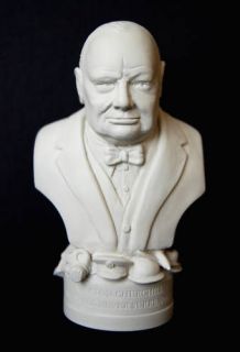 Winston Churchill WW2 Memorabilia Parian Bust