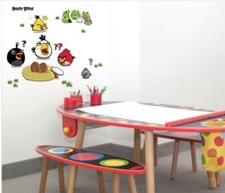   ] Angry Birds KIDS Room Wall Decor Adhesive Removable Stickers #2