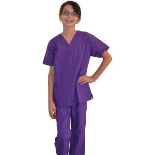 Kids Scrubs Purple REAL Childrens Doctor and Nurse Scrub Sets