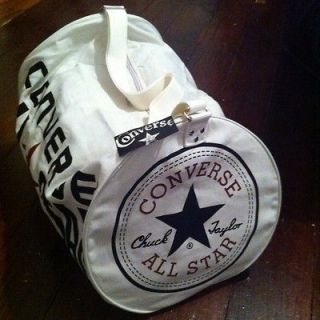CONVERSE ALL STAR Chuck Taylor WHITE Sold Out Duffel Gym Bag New w 