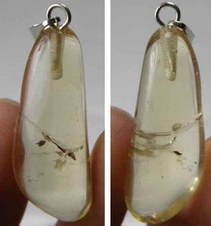   80g Brazilian Natural Raw Rough Citrine Crystal Point Pendant #14