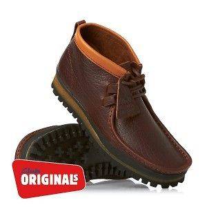 Clarks Originals Wallabee Low Mens Boots   Chestnut Leather