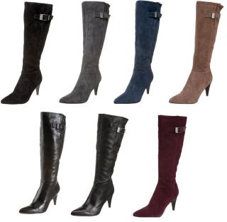 Calvin Klein Womens Knee High Boots E7366 Logan Leather Or Suede 3 