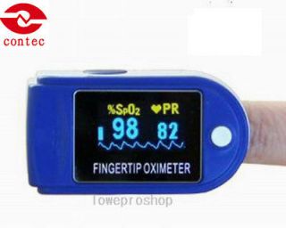 NEW FDA CE Fingertip Pulse Oximeter Blood Oxygen Monitor Case CMS 50D