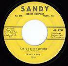 Travis & Bob Little Bitty Johnny Teenage Vision 7 Sandy Records 1019 