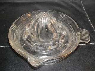 VINTAGE SMALL GLASS JUICER REAMER HANDLE SPROUT 6 INCHES
