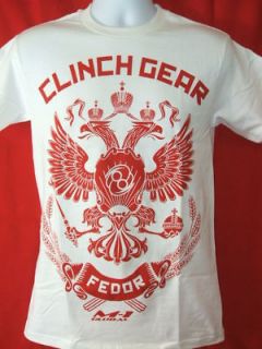 Fedor Emelianenko Clinch Gear Strikeforce White T shirt
