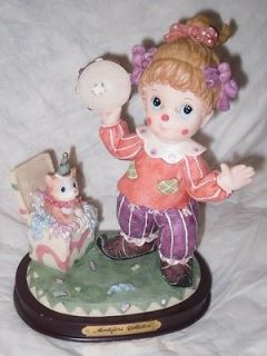   Collection 38166M Girl Musician Clown Cat Whimsical Resin Figurine