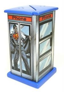 Superman Telephone Booth Salt & Pepper Shaker Set