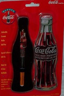 Coca Cola Collectible Ceramic Roller Ball Pen in Special Gift Tin 