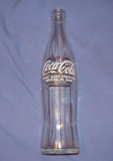 10 oz Coca Cola Soda Pop Top Clear Glass Vtg Coke Bottle Bottled in 