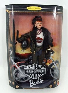 Harley Davidson Barbie #2 2nd Red Head Brown 1998 NRFB 20441 MIB 