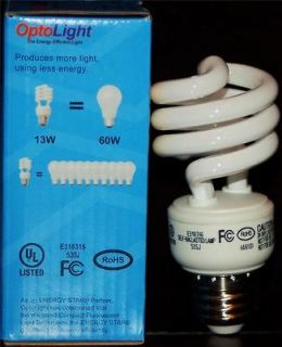 16 Compact Fluorescent Light Bulbs 1360W Spiral CFL Flourescent Saves 