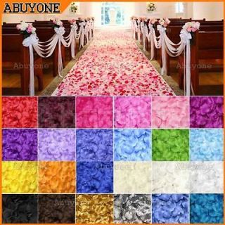 100pcs Silk Rose Petals Wedding Party Table Confetti Decorations