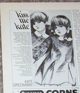 1965 Kate Greenaway GIRL dresses school dress CUTE AD