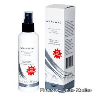 Grayban Natural Hair Color Restorer Cover, Ban Gray Hair (by Verseo 