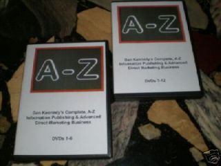 Dan Kennedy A Z Information Publishing & Direct Marketing DVDs + HUGE 