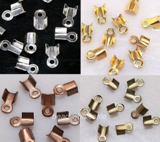   End Cord Findings Diy Crimp Bead Cap 6/9mm For Jewelry Accessories
