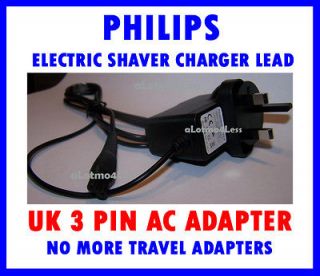 Pin UK Charger Power Lead For Philips Electric Shaver RQ1290CC