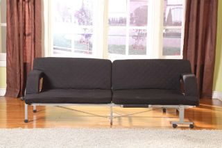 Convertible Folding Sofa Bed Sleeper With Arms Rests ~ New ~