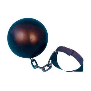   BALL AND CHAIN PLASTIC STAG HEN NIGHT CONVICT FANCY DRESS ACCESSORY