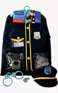   OFFICER SET boys kids halloween dress up career costume kit accessory