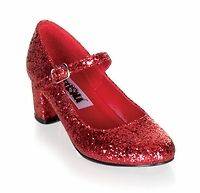   of OZ Dorothy Ruby Sequine Slippers Halloween Holiday Costume Shoes