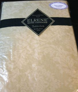 FLANNEL BACKED VINYL TABLECLOTHS BY ELRENE ASSORTED SIZES & COLORS 