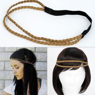 Hollywood Style Hippie Double Woven Headband Hair