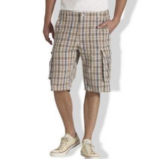 Levis Mens Plaid Covert Cargo Shorts NWT MSRP $54 Size 32, 33, 34 