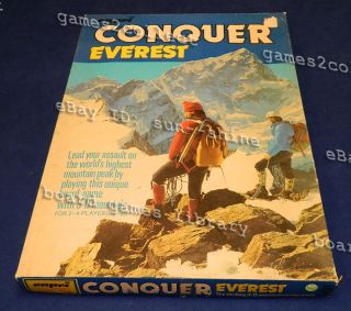 Conquer Everest board game 1976 by Capri 3D  mountain climbers with 