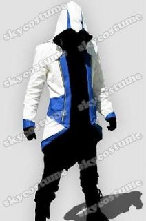 Assassin`s Creed III Conner Kenway Casual Blue Jacket Cosplay Costume