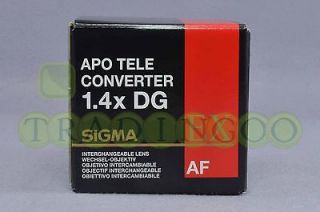 Brand New Sigma 1.4X AF Teleconverter EX APO DG for Canon (UPC 