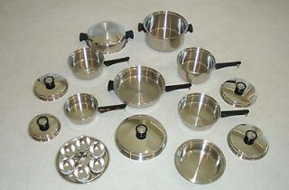   STAINLESS STEEL WATERLESS COOKWARE   20 PC SET   BRAND NEW IN BOX