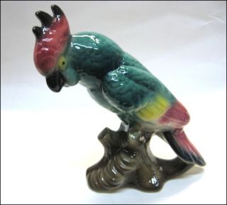Royal Copley Pottery Fabulous Tropical Cockatoo Bird Figure