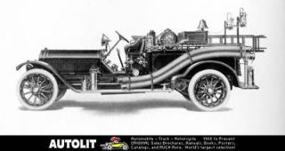 1915 American LA France 12 Fire Truck Factory Photo