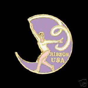 USA Ribbon Rhythmic Gymnastics Pin CREATIVE DESIGN