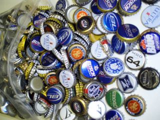 100 MIXED BEER BOTTLE CAPS CROWNS NO DENTS *SEE STORE 4 MORE* $4 FAST 