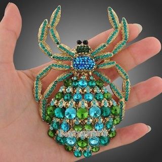 Swarovski crystal Spider huge big brooch pin pendant jewelry X23