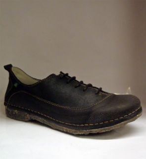 El Naturalista Women ladies Antique Wax Brown Leather Shoe N980