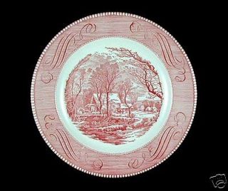currier ives pink in Pottery & Glass