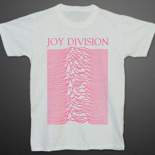 JOY DIVISION UNKNOWN PLEASURES Pink Fluorescent Ian Curtis T shirt S
