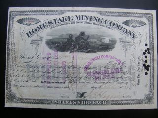 James Ben Ali Haggin   Homestake Mining Co Stock